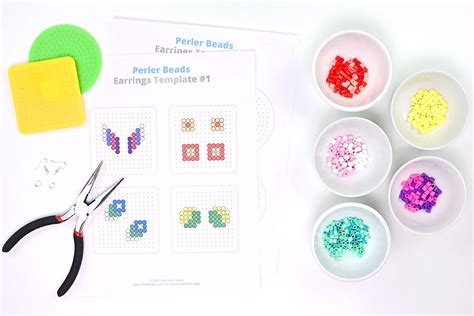 Perler Bead Earrings | DIY Earrings Made from Perler Beads