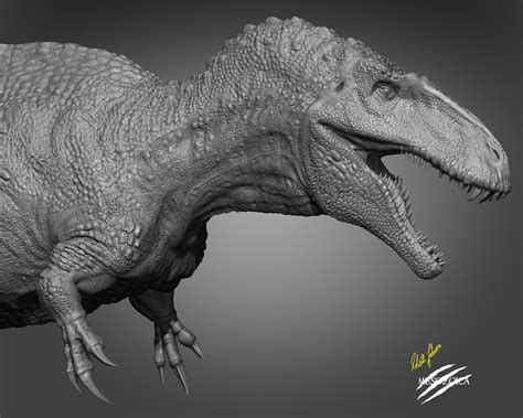 Artstation Acrocanthosaurus Atokensis Robert John Fabiani Jr