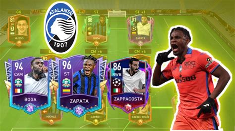 I Built Full Bergamo Calcio Atalanta Bc Squad Builder Fifa Mobile