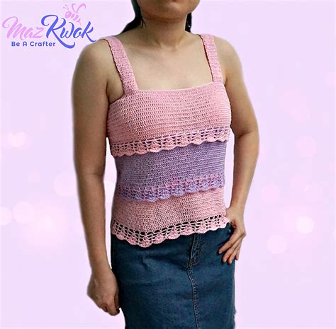 Ravelry Layered Tank Top Pattern By Maz Kwok