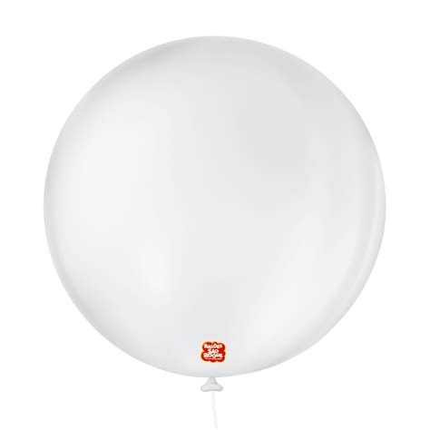 Balao 5 Liso Branco Polar C 50 Un Sao Roque BALÕES SÃO ROQUE