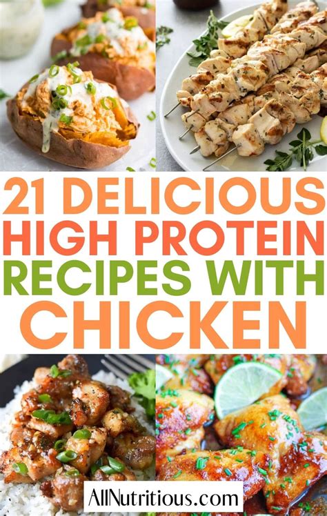 21 Tasty High Protein Chicken Recipes All Nutritious