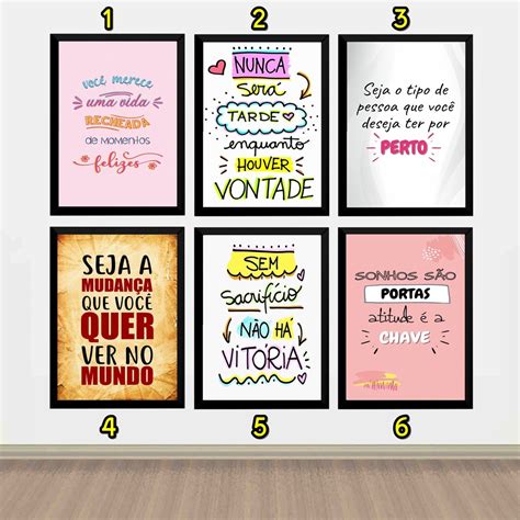 Quadro Decorativo Frases Motivacional Shopee Brasil