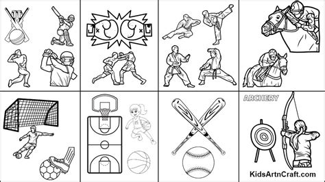 Sports Coloring Pages For Kids – Free Printables - Kids Art & Craft