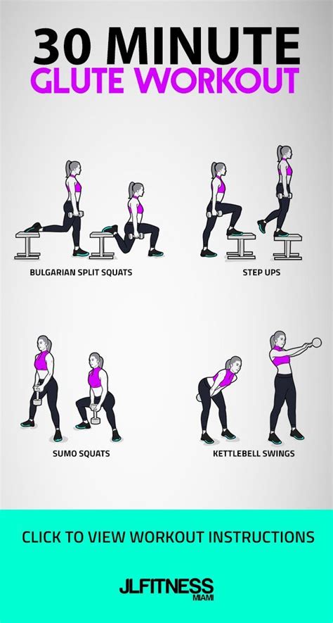 Minute Glute Workout Glutes Workout Step Up Workout Kettlebell