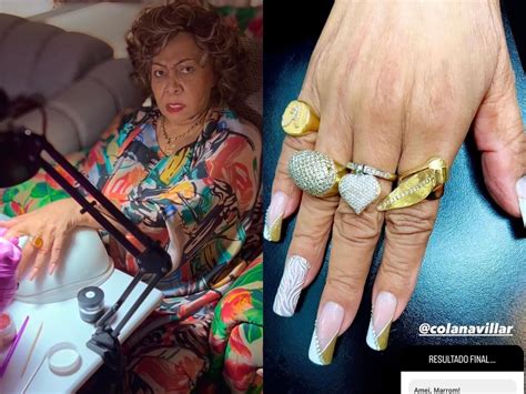 Alcione exibe resultado de unhas após se irritar nude e francesinha