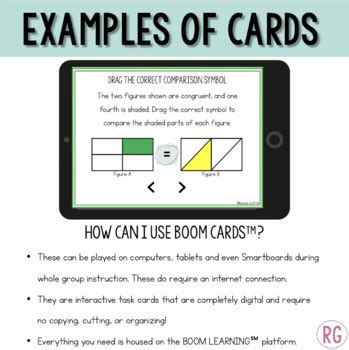 Fractions Boom Cards Equivalent Unit Fractions Word Problems TPT