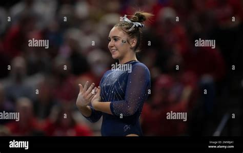 Utah State Gymnast Payton Gatzlaff Performs Her Floor Routine During An