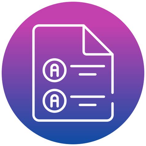 Answer Sheet Free Files And Folders Icons