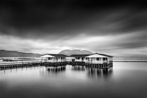 Mesolongi Lagoon Brilliant Black And White Landscape Photography By