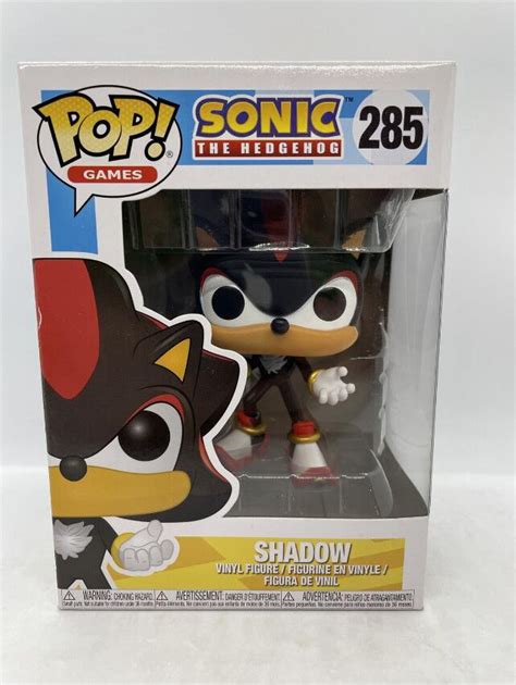 Sonic The Hedgehog Shadow 285 Funko Pop Vinyl Figure With Protector