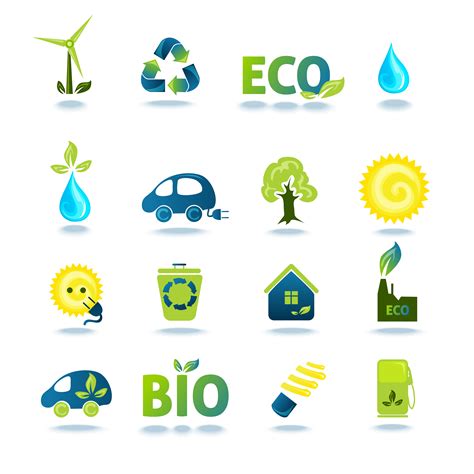 Ecology Icons Set 434805 Vector Art At Vecteezy