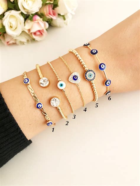 Evil Eye Bracelet Bangle Bracelet Cuff Bracelet Evil Eye Etsy