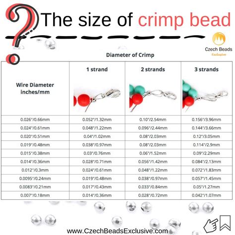 Printable Bead Size Chart