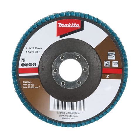 MAKITA D 63753 DISCO DE LIJA FLAP ANGULAR 4 1 2 GRANO 60 P METAL