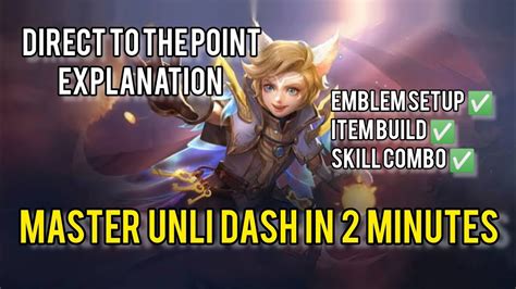 Master On How To Unli Dash Harith In Minutes Explanation Mlbb Youtube