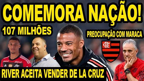 COMEMORA NAÇÃO RIVER ACEITA VENDER DE LA CRUZ PARA O FLAMENGO WOLVES