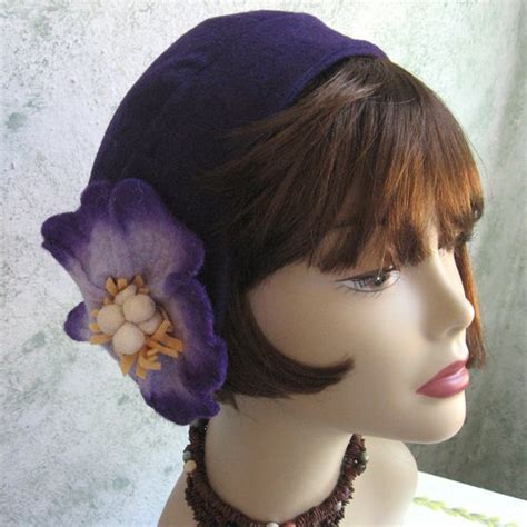 Womens Crochet Hat Pattern Spiral Rib With Double Flower Trim Etsy