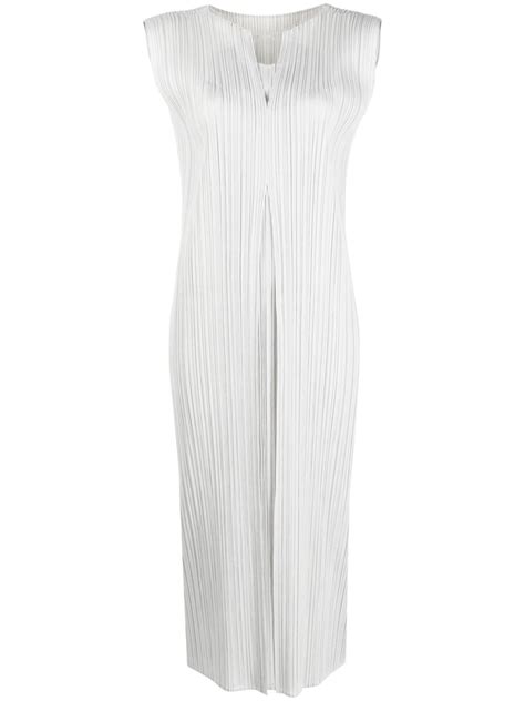 Pleats Please Issey Miyake Monthly Colors April Pliss Midi Dress