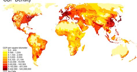 Paula's Geography Blog: Map of the world’s gross domestic product