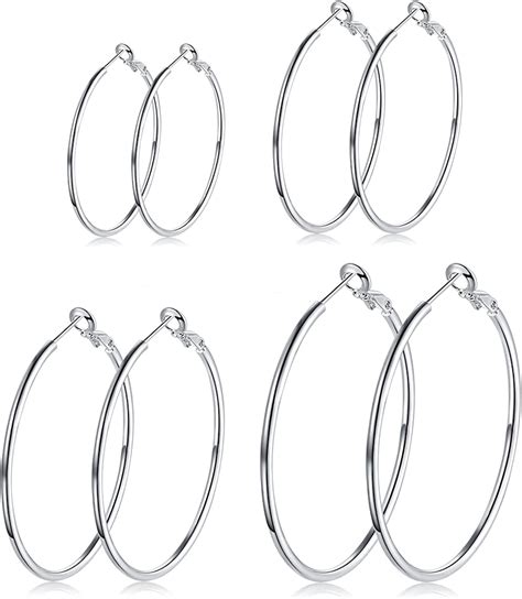 Silver Hoops Set Atelier Yuwaciaojp