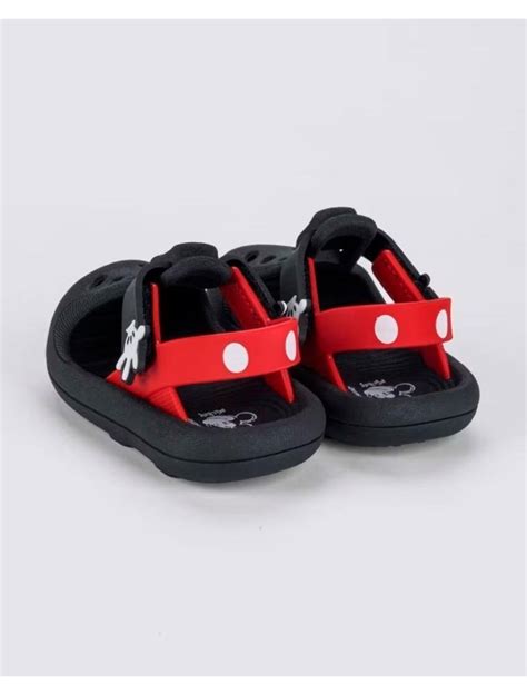 Sandália Grendene Disney Soft Baby 23017 Preto Verm Preto