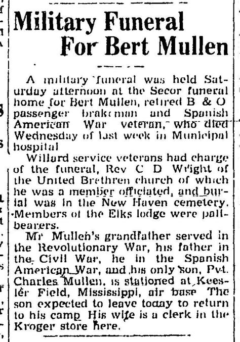 Thomas B Mullen M Morial Find A Grave