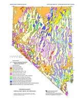 Generalized geologic map of Nevada