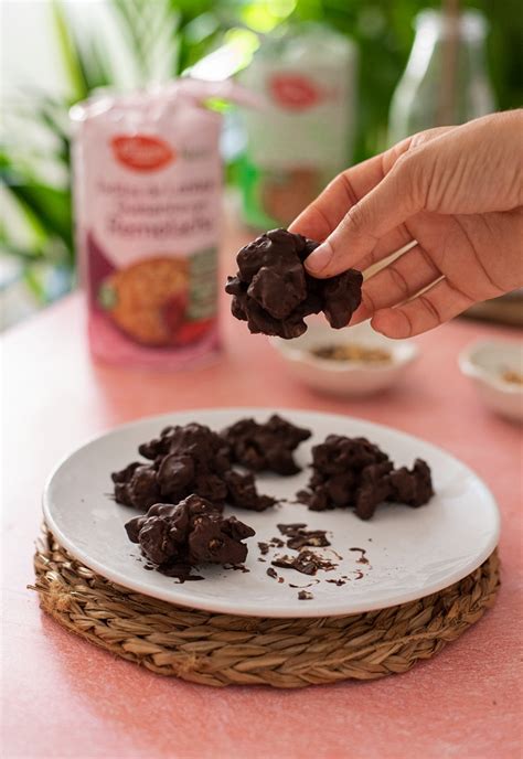 Rocas De Chocolate A Partir De Tortitas De Arroz Mis Recetas Veganas