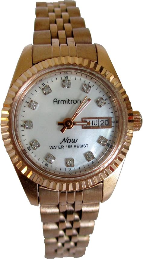 Amazon Armitron Women S 752475MPRG Now Swarovski Crystal Accented