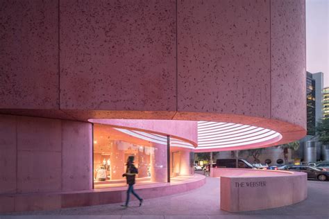 This Pink Concrete Boutique By David Adjaye Was A Headache To Light