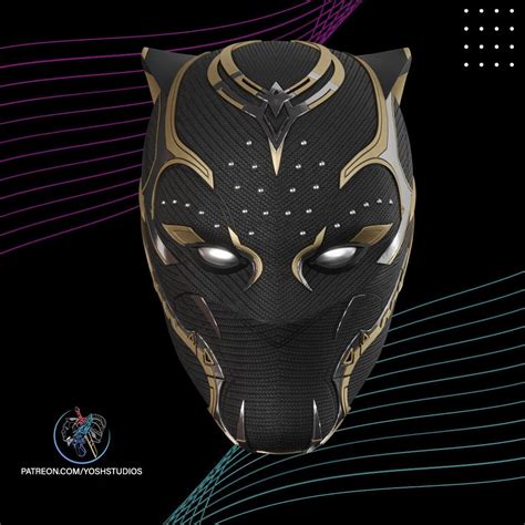 Shuri Black Panther Mask 3d Print File STL Wakanda Forever Etsy