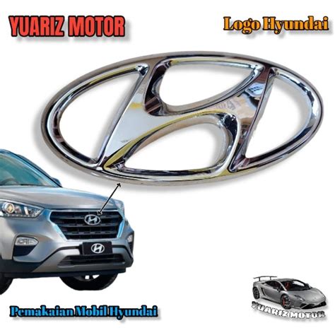 Jual Logo Grill Depan Hyundai Chrome Original Emblem Logo Grill Depan