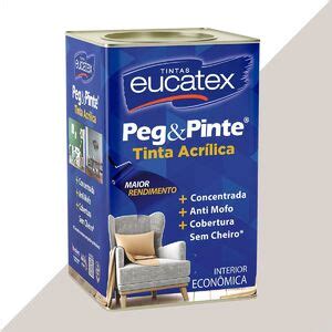 Tinta Latex Eucatex Peg Pinte Acrilico Branco Gelo 18l Leroy Merlin