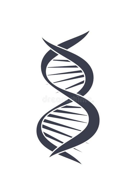 Cadena Logo Design Icon Del ácido Desoxirribonucléico De La DNA