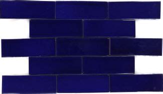 Cobalt Blue Talavera Mexican Subway Tile Farmhouse Style Bathroom