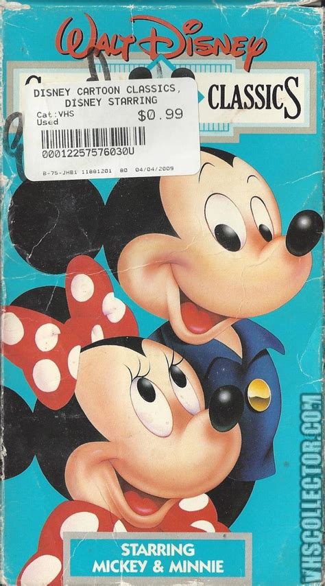 Walt Disney Cartoon Classics Here Mickey VHS