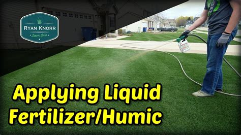 First Liquid Fertilizer And Humic Application Simple Lawn Solutions