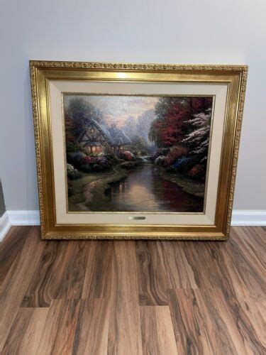 Thomas Kinkade A Quiet Evening Limited Edition From Oil On