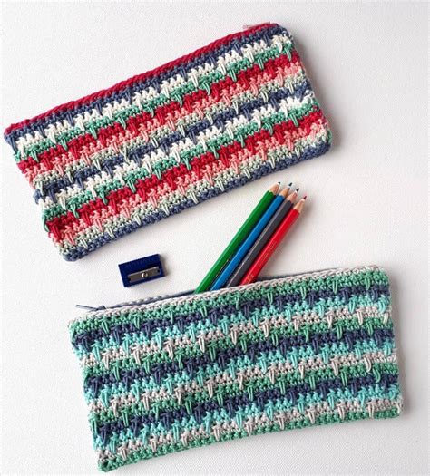 11+ Crochet Pencil Case Patterns | Ned & Mimi