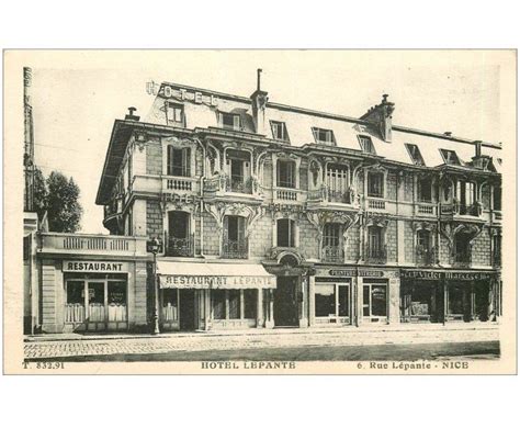 carte postale ancienne 06 NICE Hôtel Restaurant 6 rue Lepante Cartes