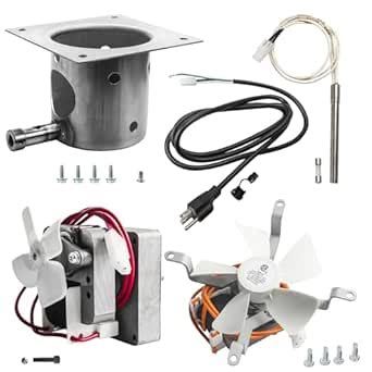 Amazon Upgraded Grill Auger Motor Induction Fan Fire Burn Pot Hot Rod Ignitor Power