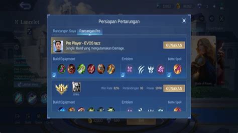 Build Lancelot Tersakit Dan Combo Terbaik