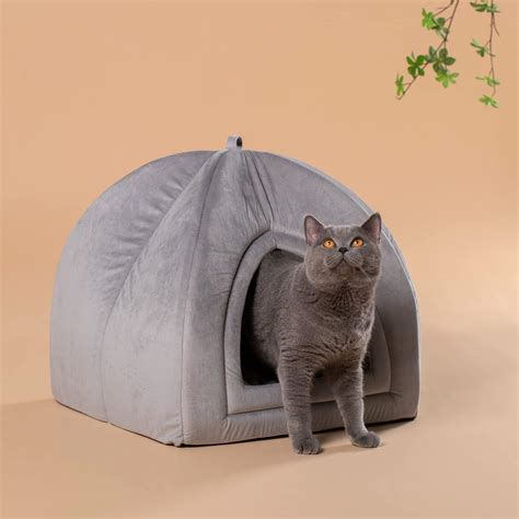 Kasentex Cama Para Gatos De Interior Cama 2 En 1 Para Gatos Y Suministros Para Mascotas Para