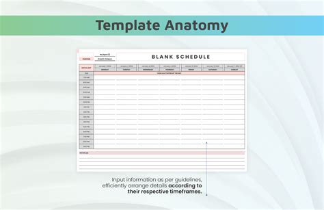 Blank Schedule Template in Excel, Google Sheets - Download | Template.net