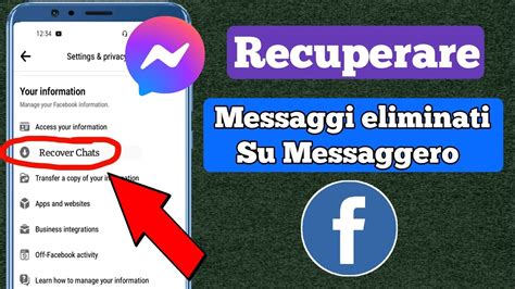 Come Recuperare I Messaggi Eliminati Su Messenger Nuovo Aggiornamento