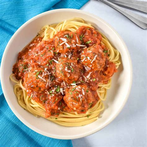 Spaghetti And Turkey Meatballs Cook2eatwell