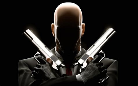 Download Hitman Shadowy Face Wallpaper | Wallpapers.com
