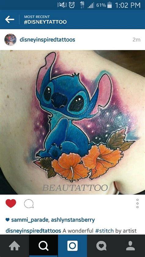 Love Love Love This Stitch Disney Inspired Tattoos Cute Disney