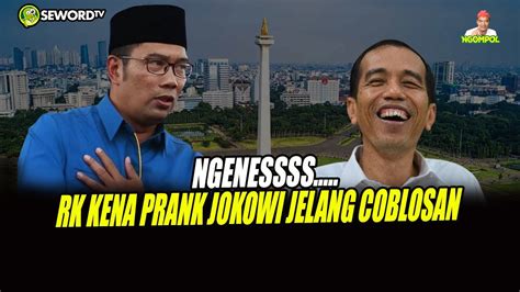 Begawan NGENEESS POOL RIDWAN KAMIL KENA PRANK JOKOWI JELANG COBLOSAN